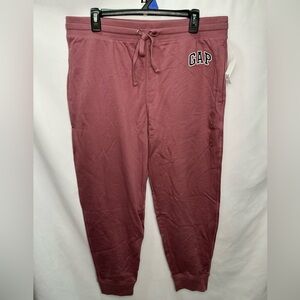 GAP Rose Jogger Logo Sweatpants Lg New